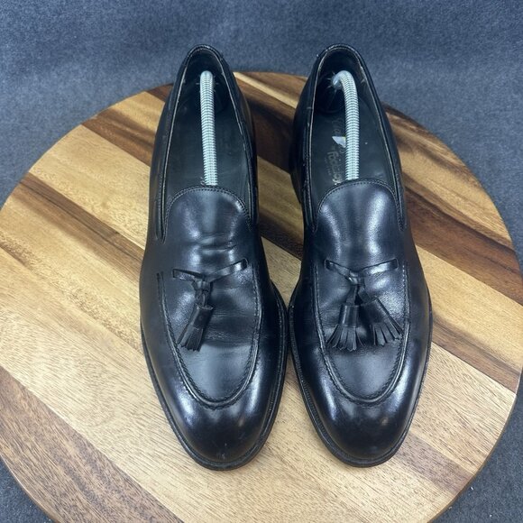 Footjoy Classics Black Leather Tassel Loafer Mens Sz 12C Casual Slip On Shoes - Picture 4 of 12